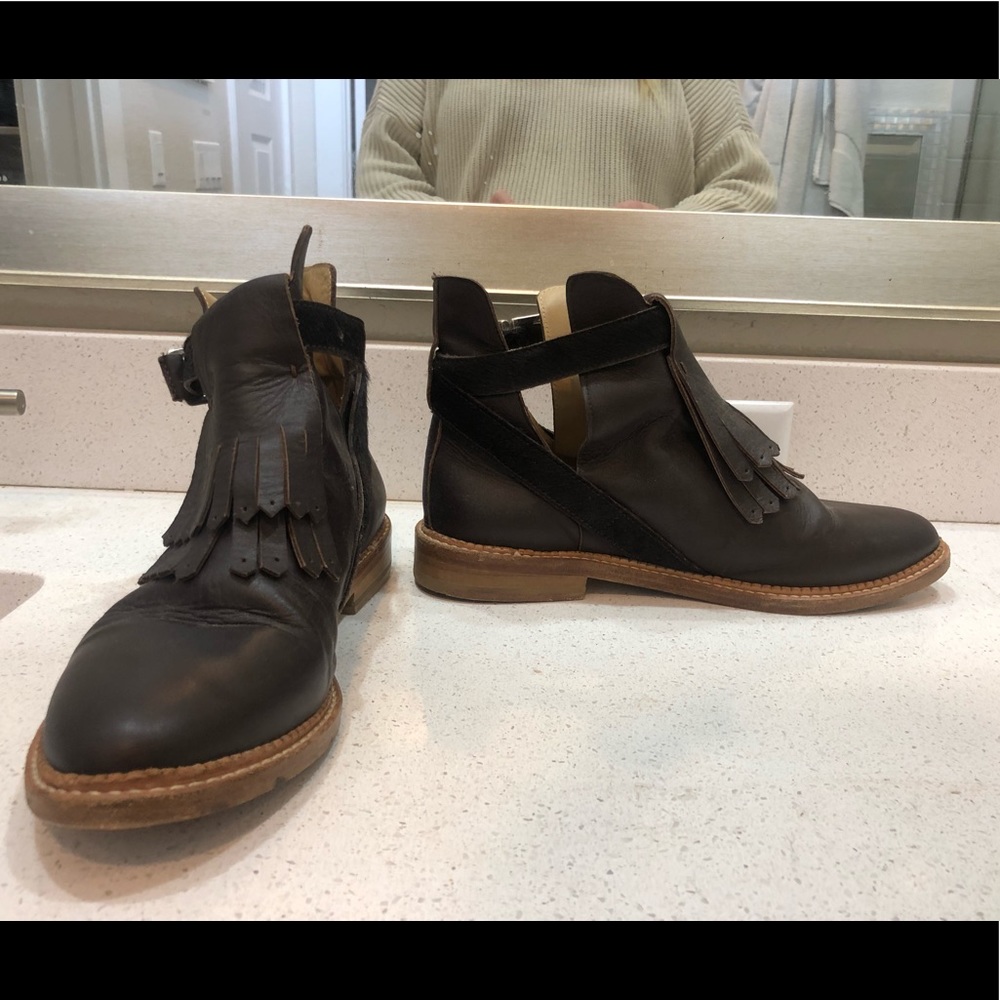 Thakoon Edition ankle cut out boots